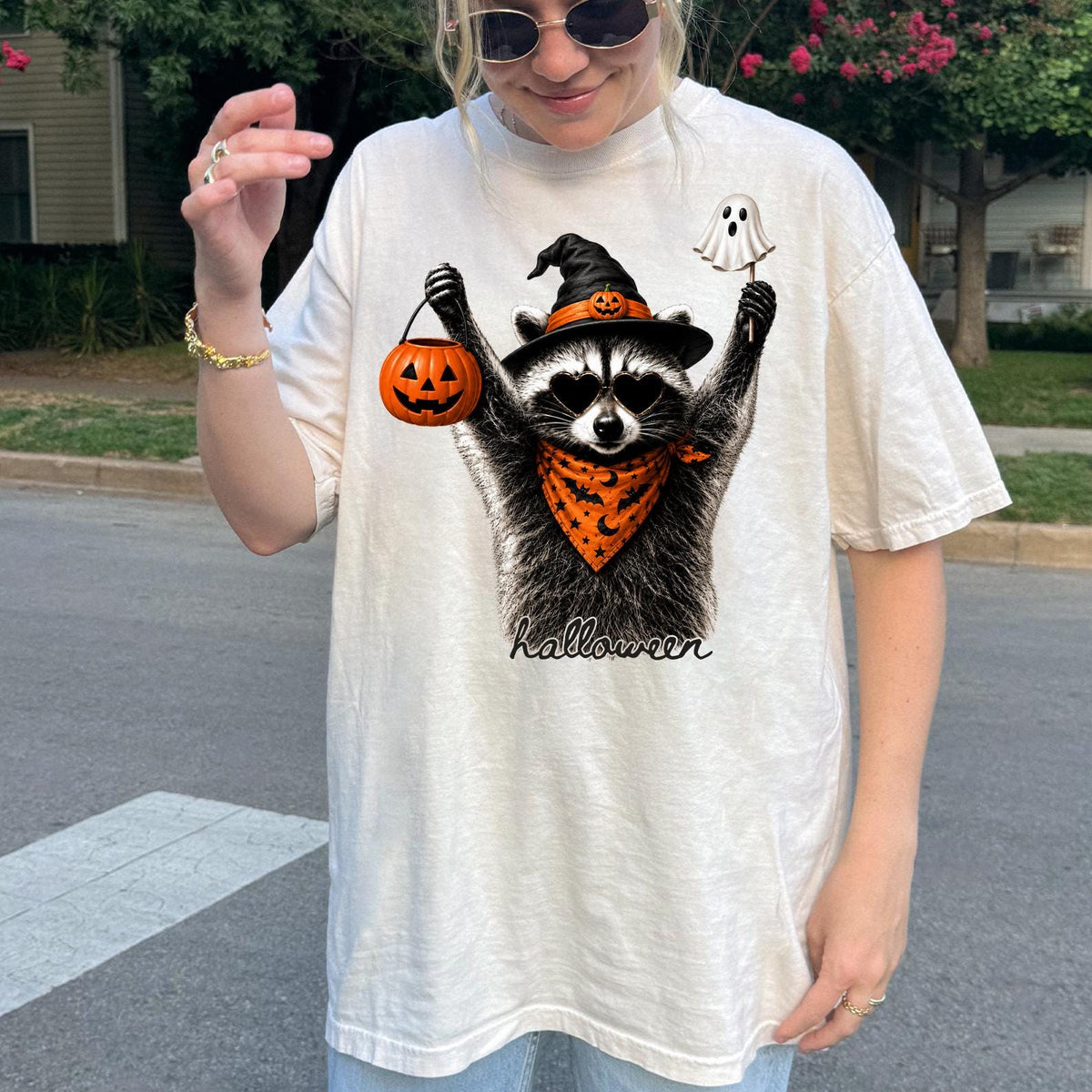 Comfort Colors® Halloween Raccoon Shirt