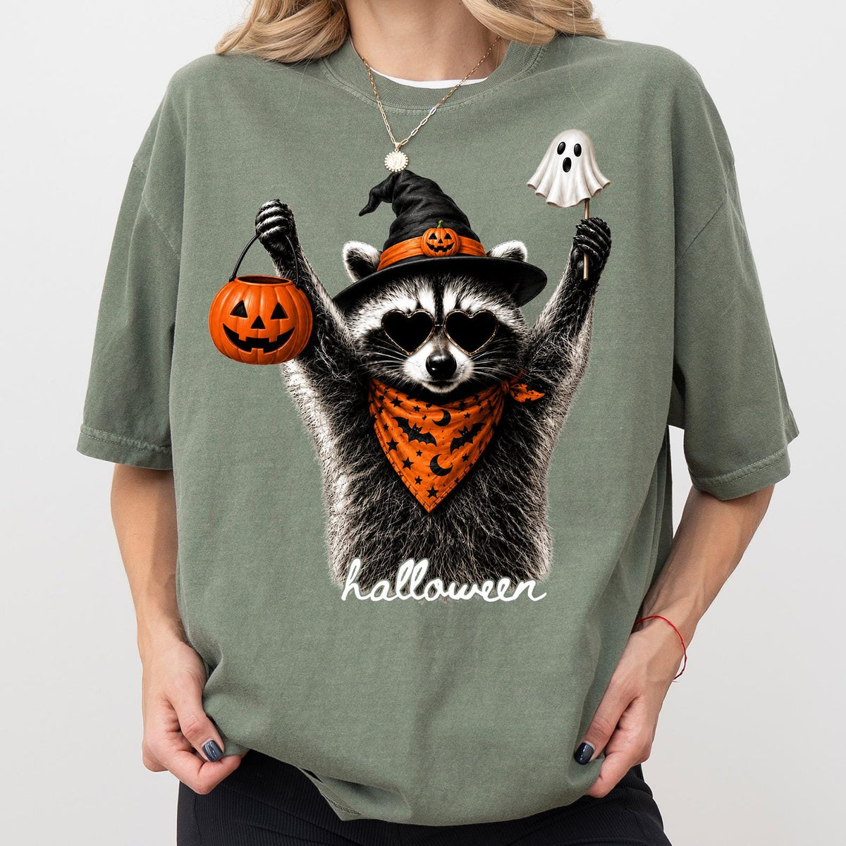 Comfort Colors® Halloween Raccoon Shirt