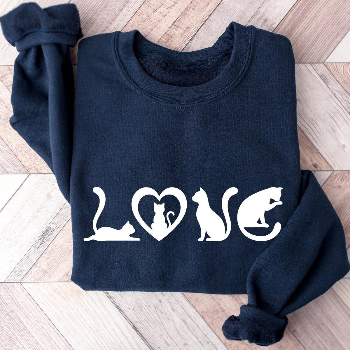 Cat Sweatshirt, Cat Love Shirt, Black Cat Mom Shirt, Gift For Cat Lover, Grandma Shirts, Cat Lover Girls Shirt, Christmas Gift For Cat Lover