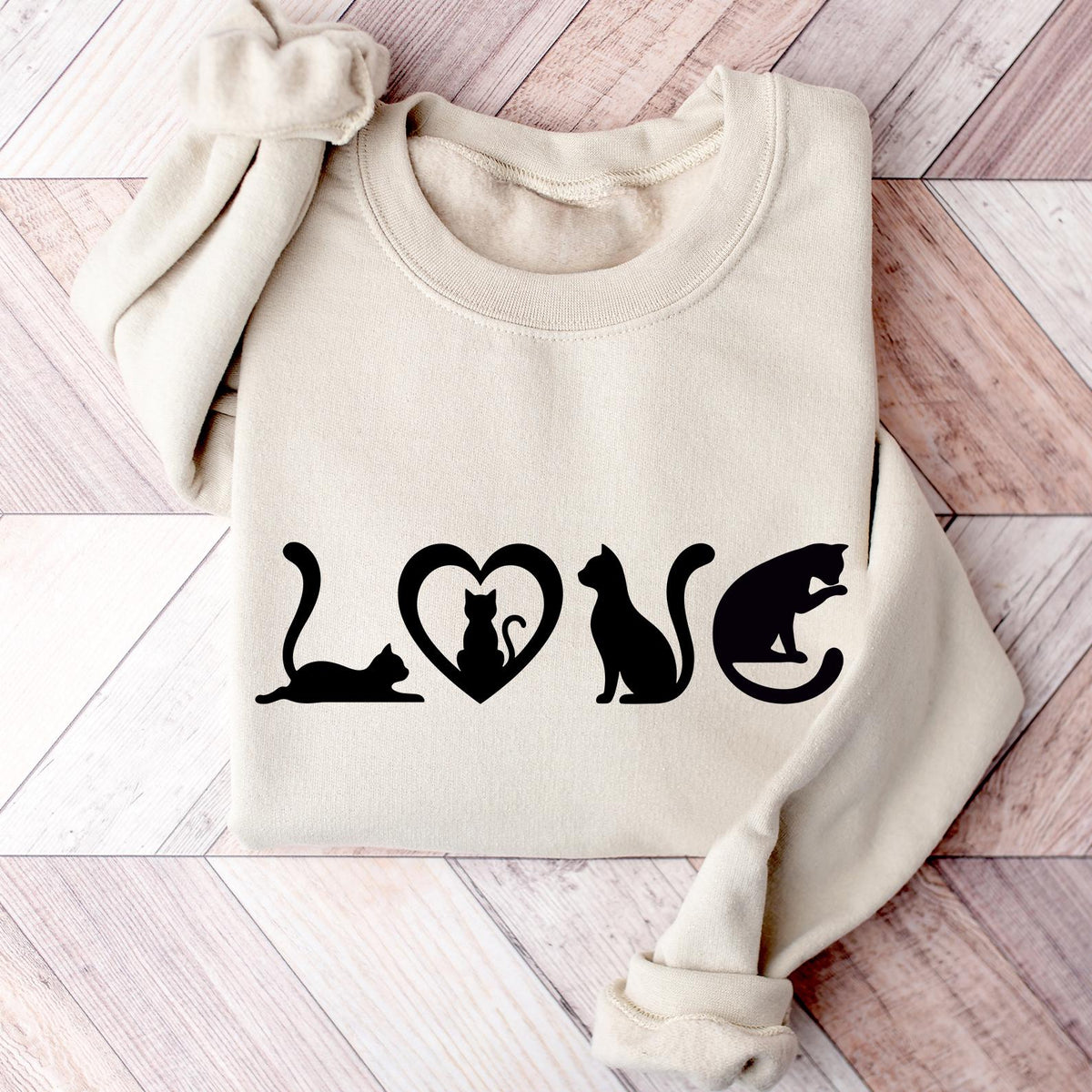 Cat Sweatshirt, Cat Love Shirt, Black Cat Mom Shirt, Gift For Cat Lover, Grandma Shirts, Cat Lover Girls Shirt, Christmas Gift For Cat Lover