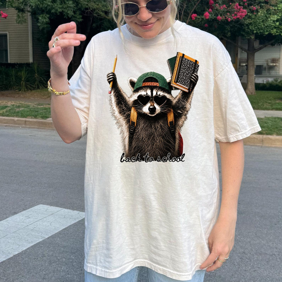Back To School Raccoon Shirt