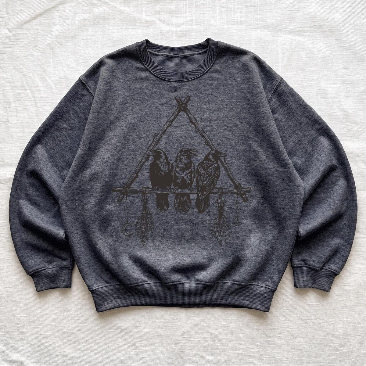 Halloween Funny Crow Sweater