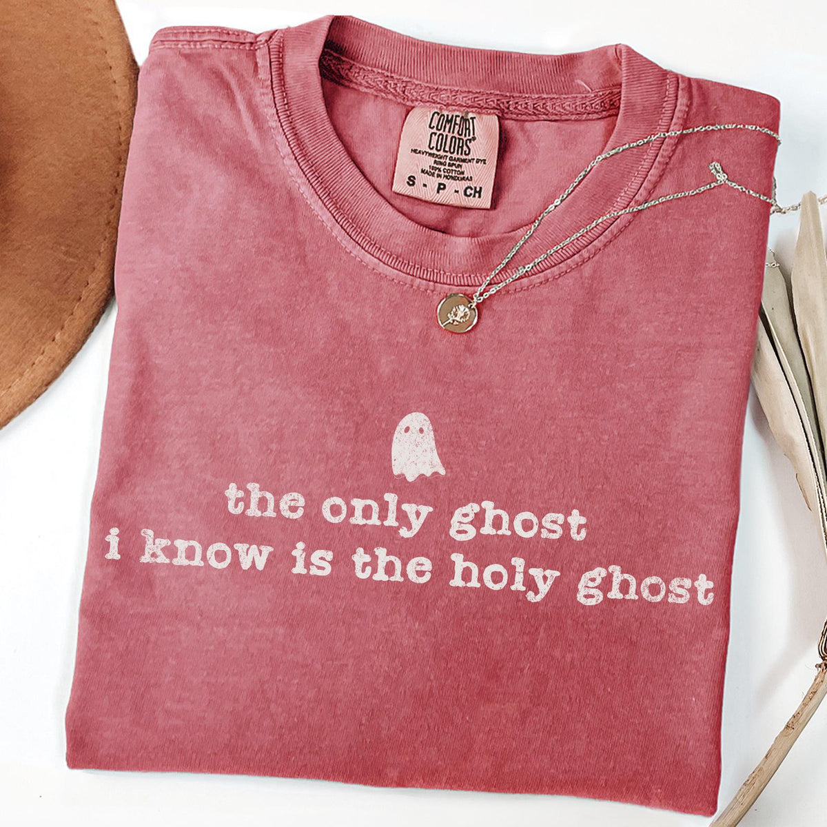 Comfort Colors® Ain't No Ghost Like the Holy Ghost Shirt, Bible Verse Ghost Shirt Faith Based Gift, Holy Ghost Fall Christian Apparel Tshirt