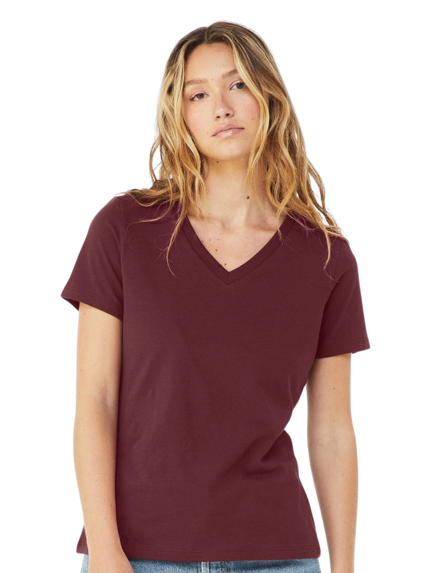 Bella Canvas 6405 Women V-Neck Shirt