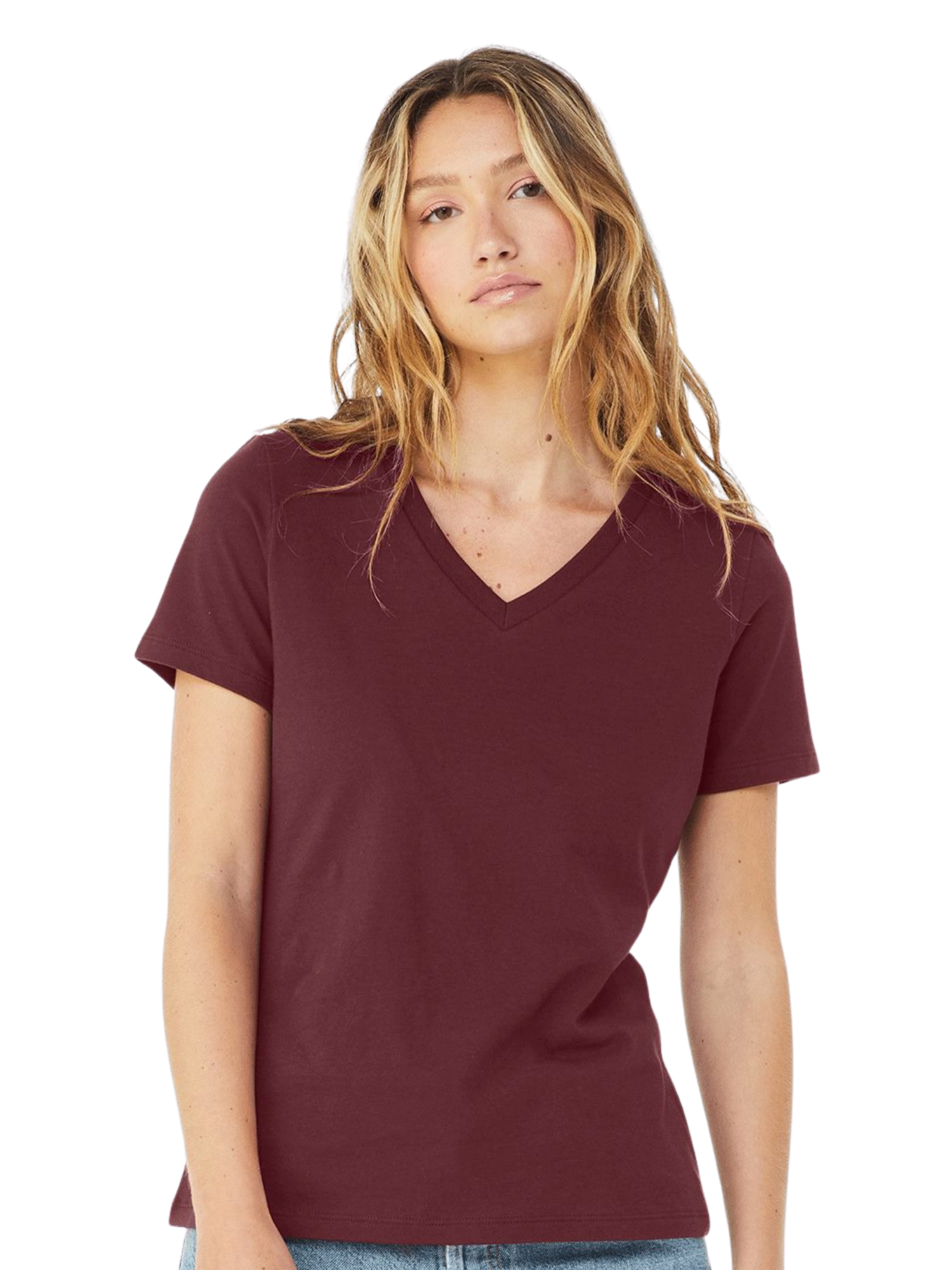 Bella Canvas 6405 Women V-Neck Shirt