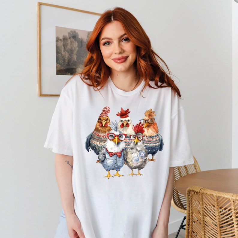 Funny Chickens T-Shirt (2XL-3XL)