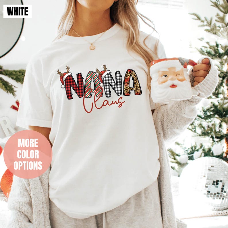 Nana Claus Gift Comfort Colors T-Shirt (2XL-3XL-4XL)