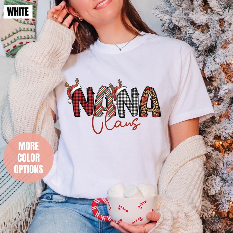 Nana Claus Gift Comfort Colors T-Shirt (S-M-L-XL)