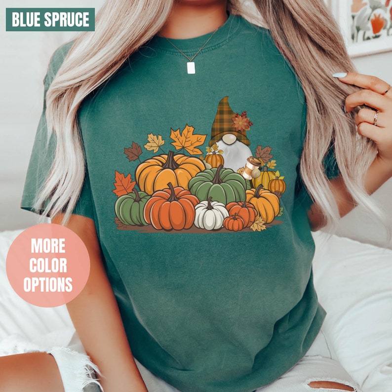 Thanksgiving Gnome Comfort Colors T-Shirt (S-M-L-XL)