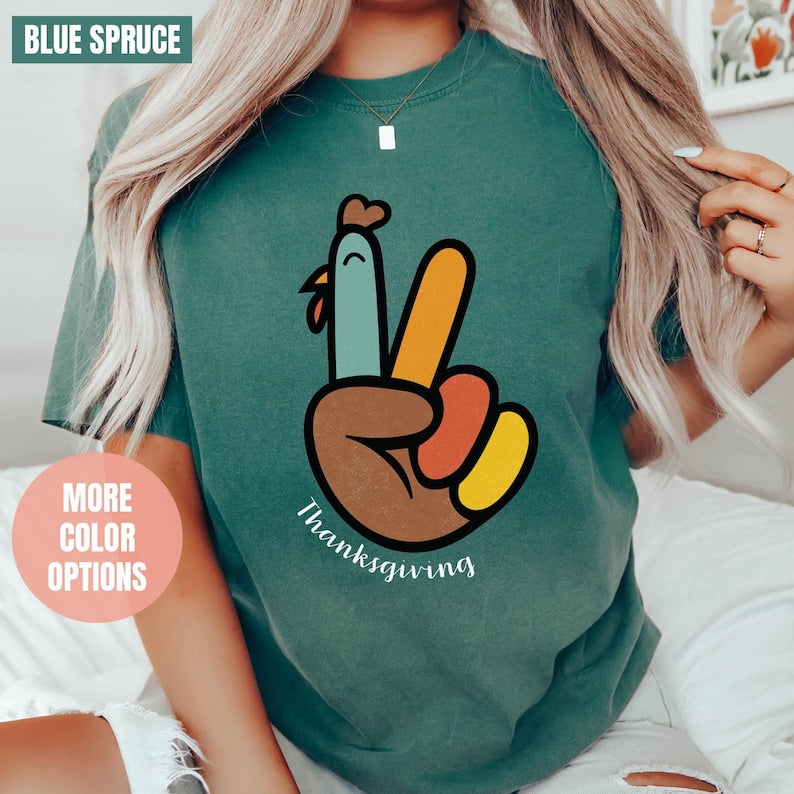 Peace Sign Comfort Colors T-Shirt (2XL-3XL-4XL)