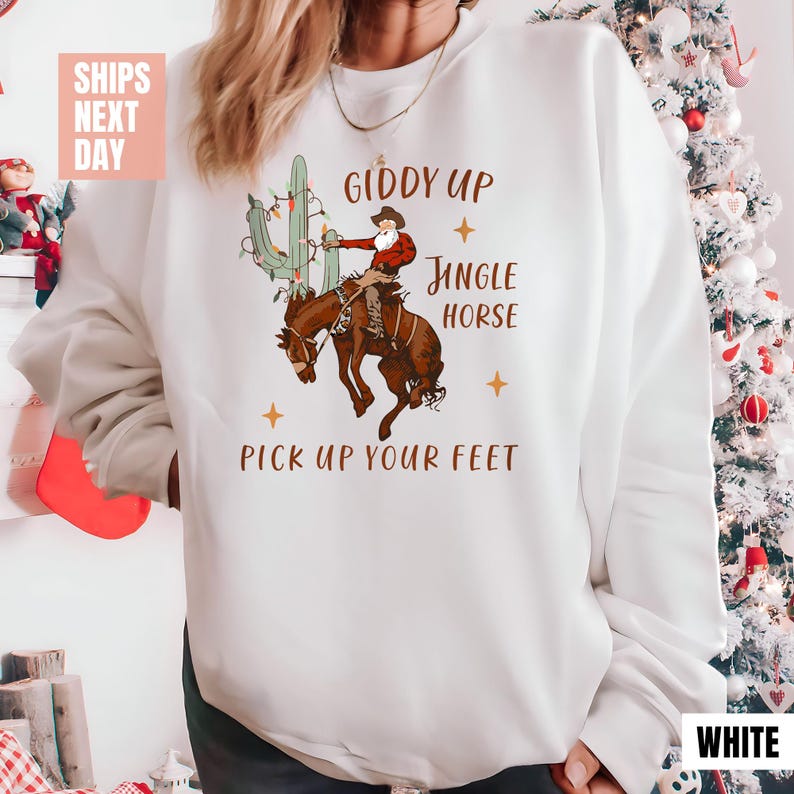 Cowboy Christmas Sweatshirt (2XL-3XL)