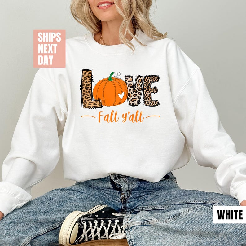 Love Fall Y'All Sweatshirt (2XL-3XL)