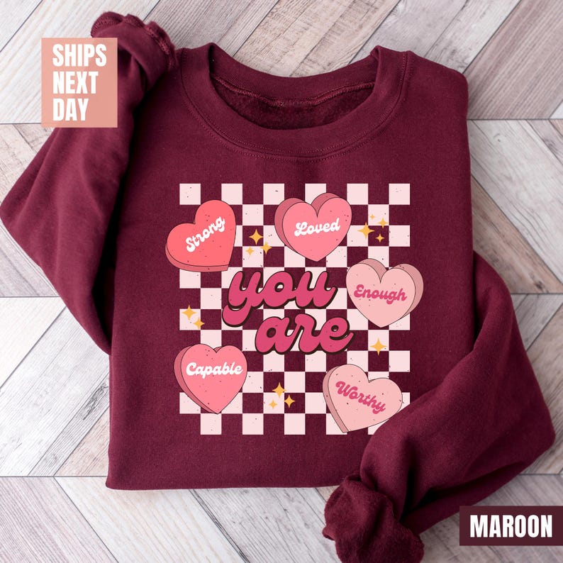 Cute Teacher Valentine Sweatshirt (2XL-3XL)