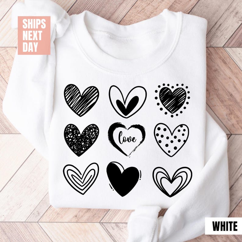 Cute Valentine Sweatshirt (2XL-3XL)