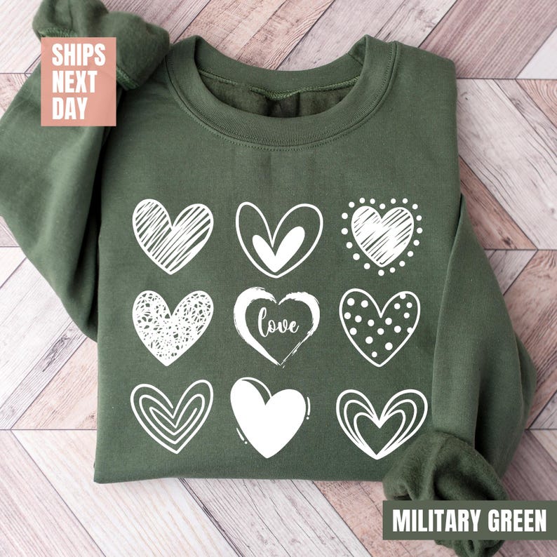 Cute Valentine Sweatshirt (2XL-3XL)