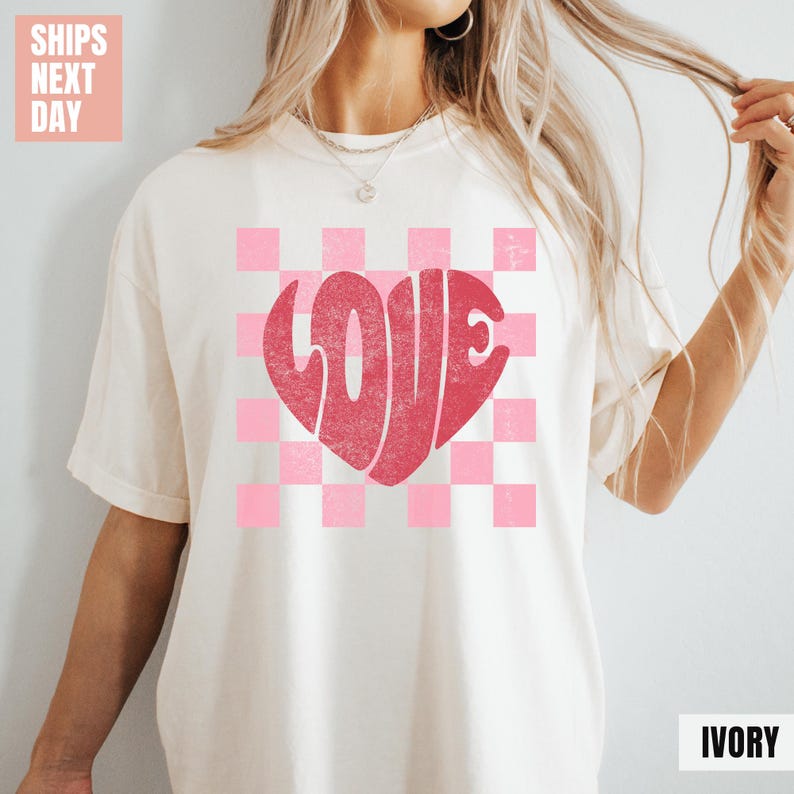 Valentine Heart Comfort Colors T-Shirt (2XL-3XL-4XL)