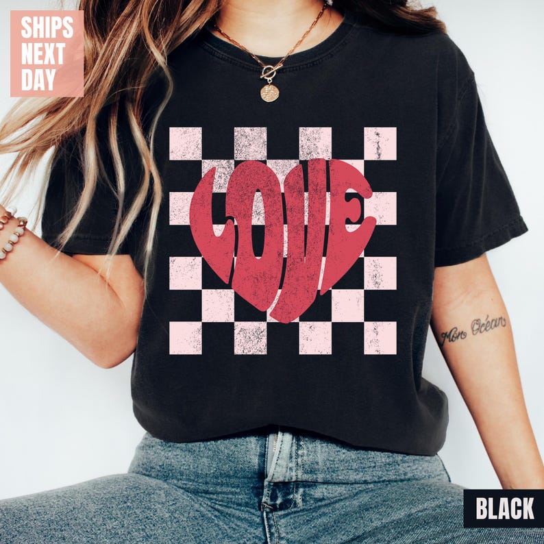 Valentine Heart Comfort Colors T-Shirt (2XL-3XL-4XL)