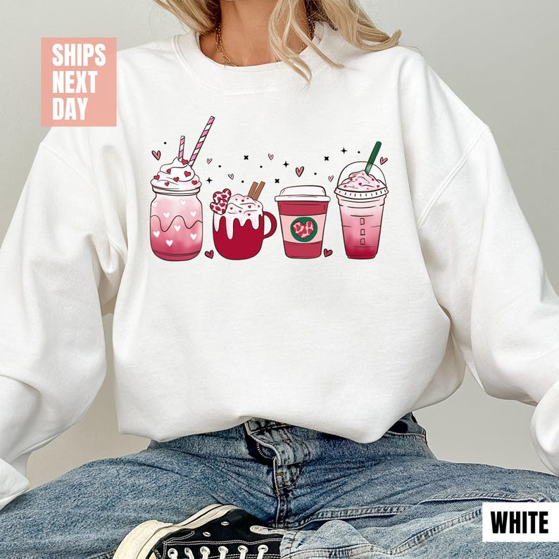 Valentine Coffee Sweatshirt (S-M-L-XL)