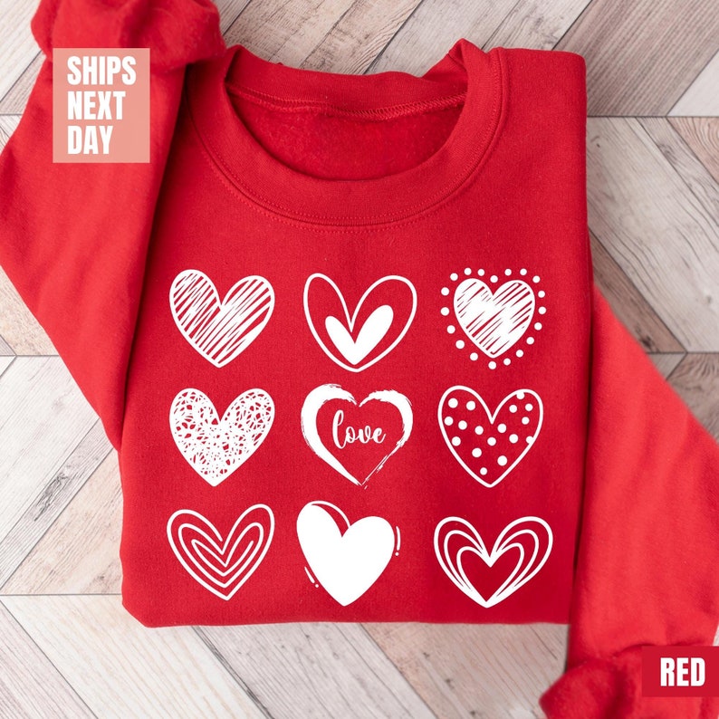 Cute Valentine Sweatshirt (2XL-3XL)