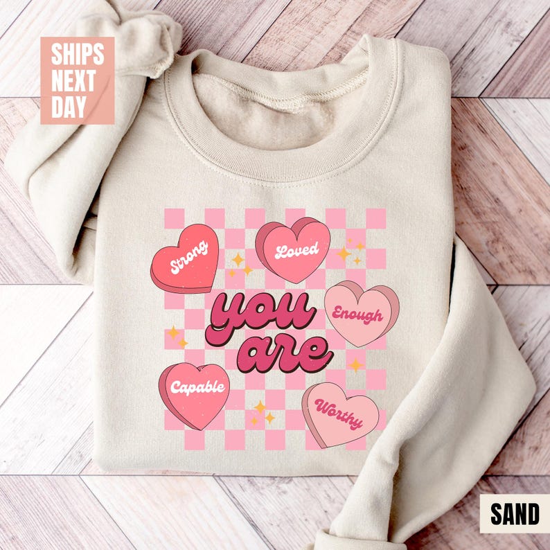 Cute Teacher Valentine Sweatshirt (2XL-3XL)