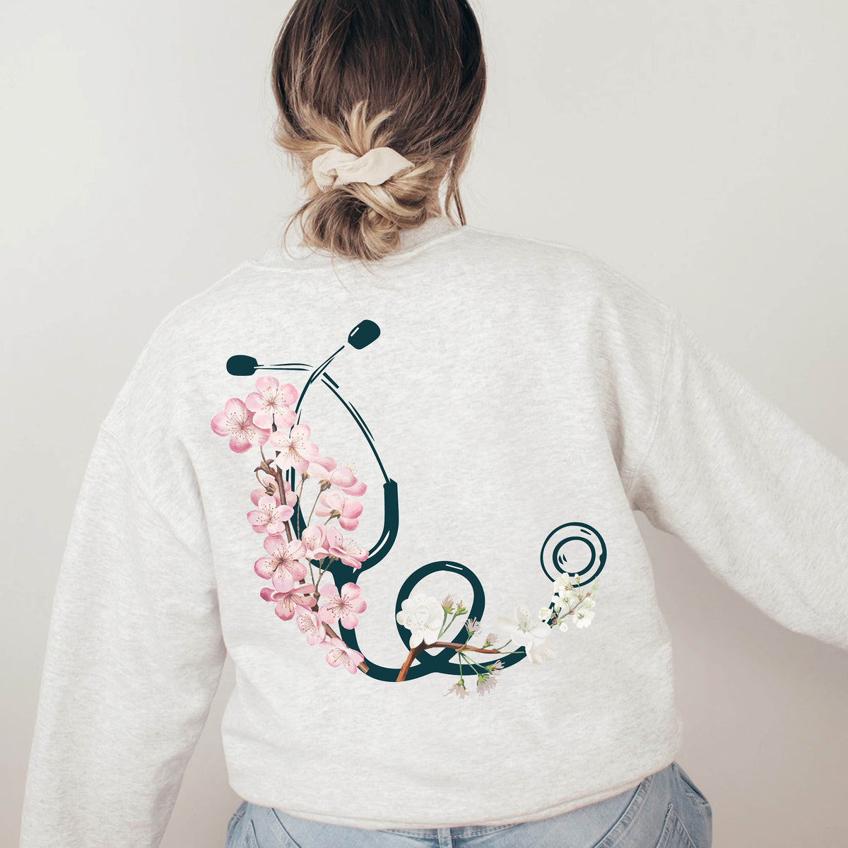 Floral Stethoscope Sweatshirt, Doctor Or Nurse Sweatshirt, Nursing School Gifts, Nurse Sweatshirt, Nurse Sweatshirt, Nurse Graduation Gifts