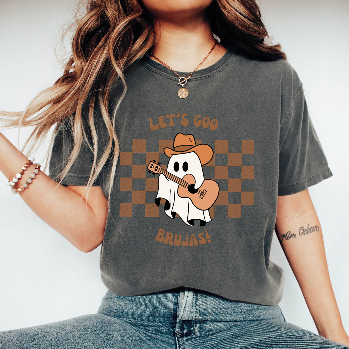 Let's Go Brujas Shirt, Bruja T-Shirt, Witch Shirt, Halloween T-Shirt, Brujeria Shirt, Spanish Shirts, Halloween Pocket Tee, Halloween Gifts