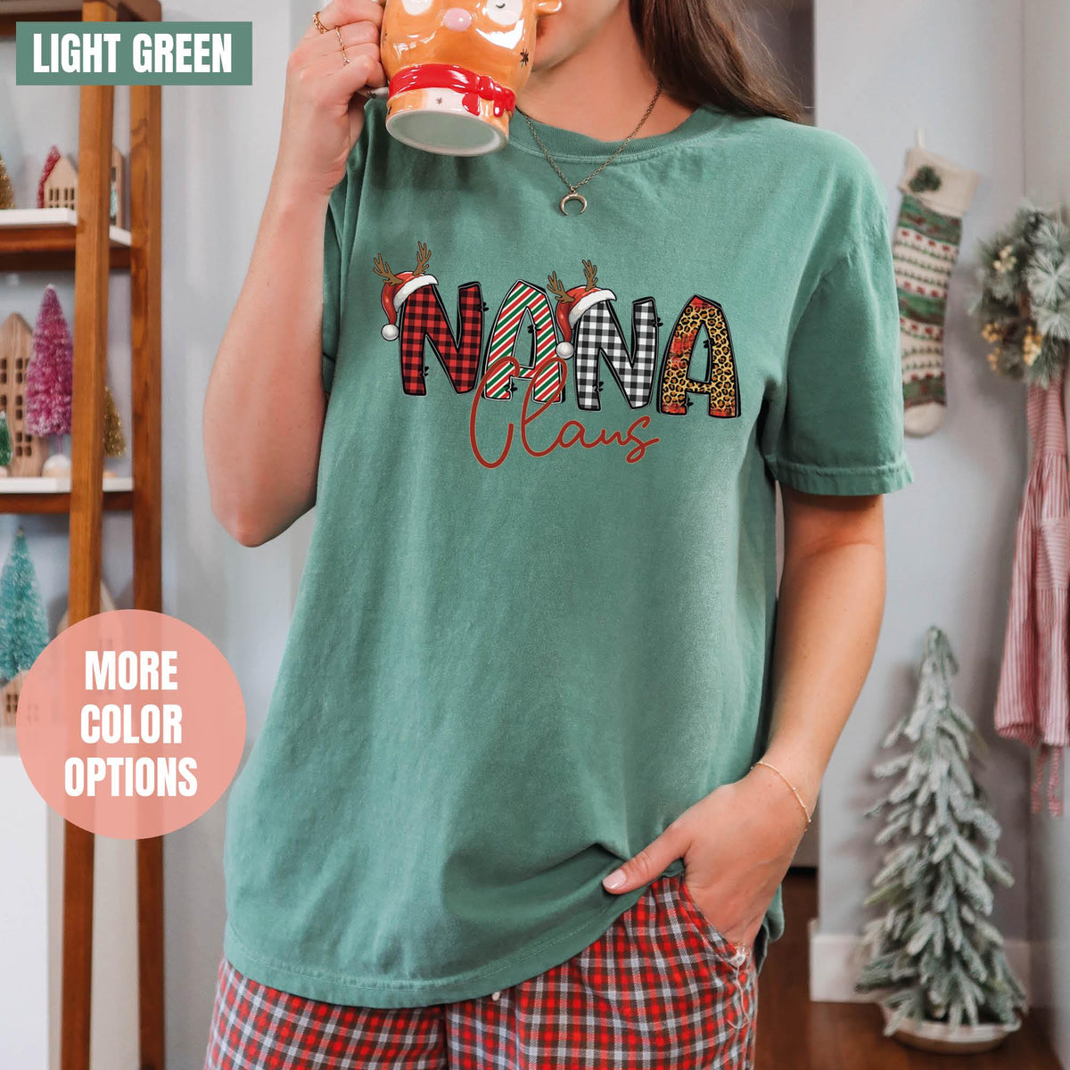 Nana Claus Gift Shirt, Nana Christmas Shirt, Comfort Colors®, Nana Claus Shirt, Family Claus T-shirt, Nana Claus Christmas Gift, Nana Claus