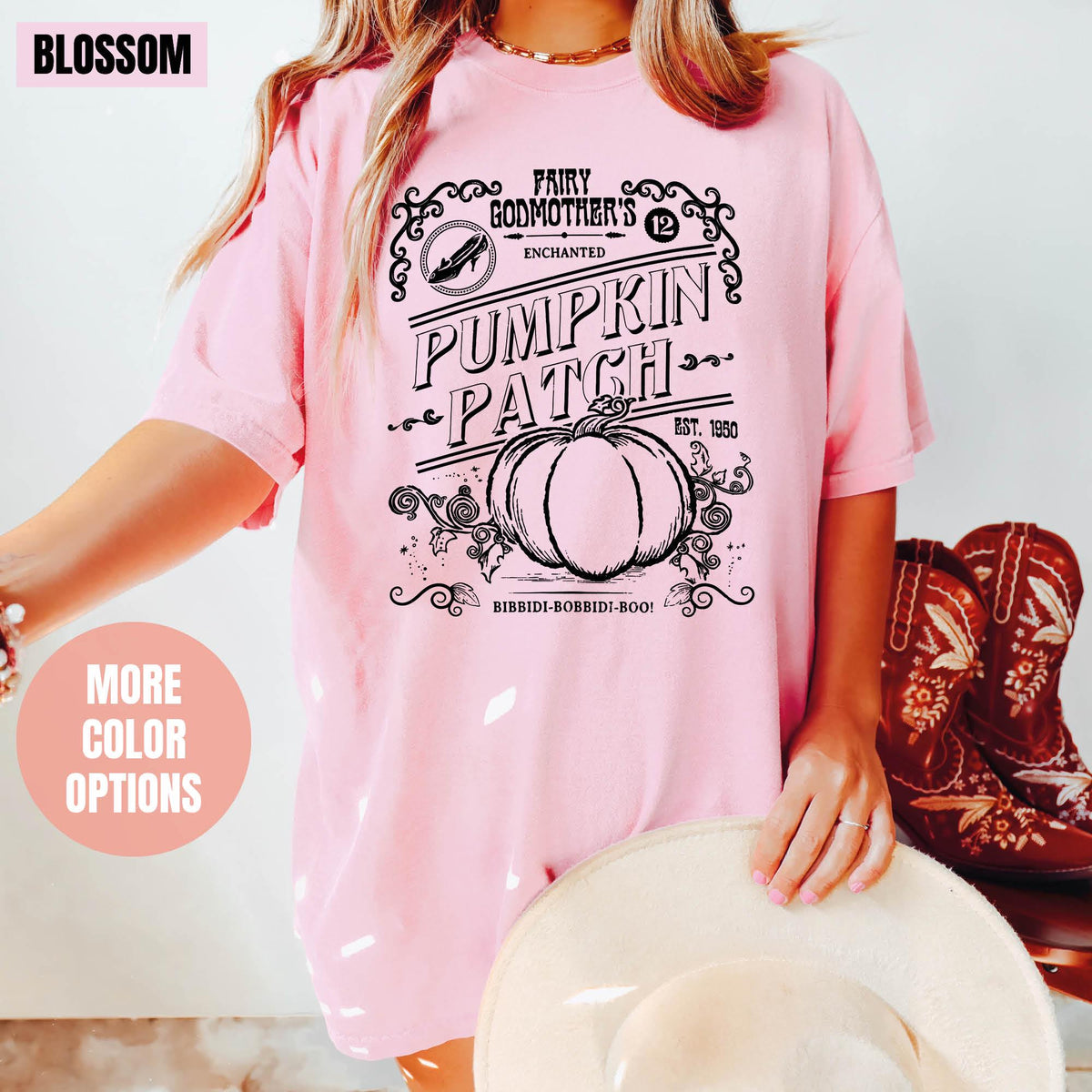Fairy Godmother's Enchanted Pumpkin Patch Shirt, Comfort Colors®, Halloween Shirt, Halloween Party Shirt, Spooky Season, Pumpkin Patch Shirt