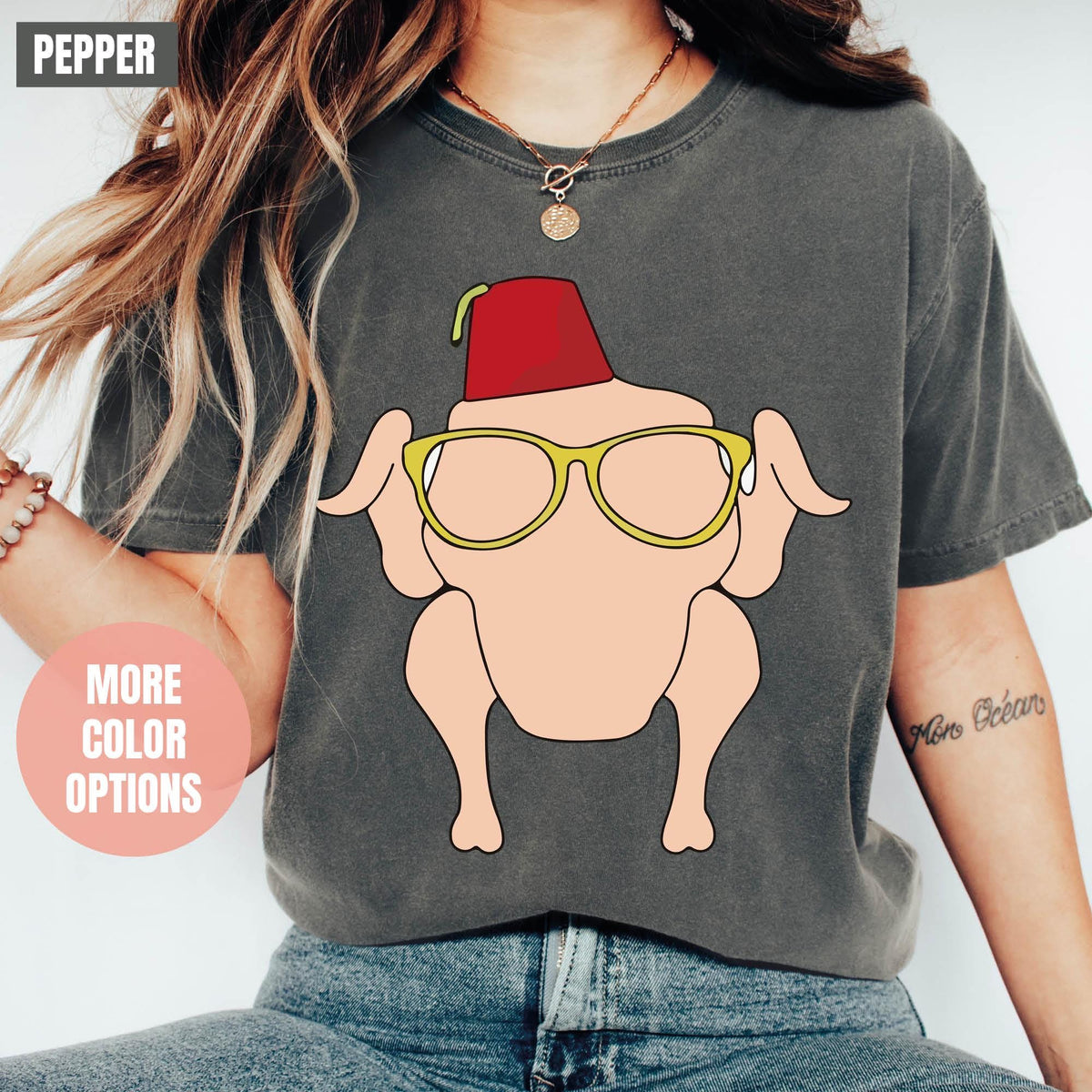 Turkey Thanksgiving Shirt, Turkey Thankful Shirt, Comfort Colors®, Thanksgiving Tee, Friendsgiving Turkey Tee, Fall Turkey Shirt, Turkey Tee