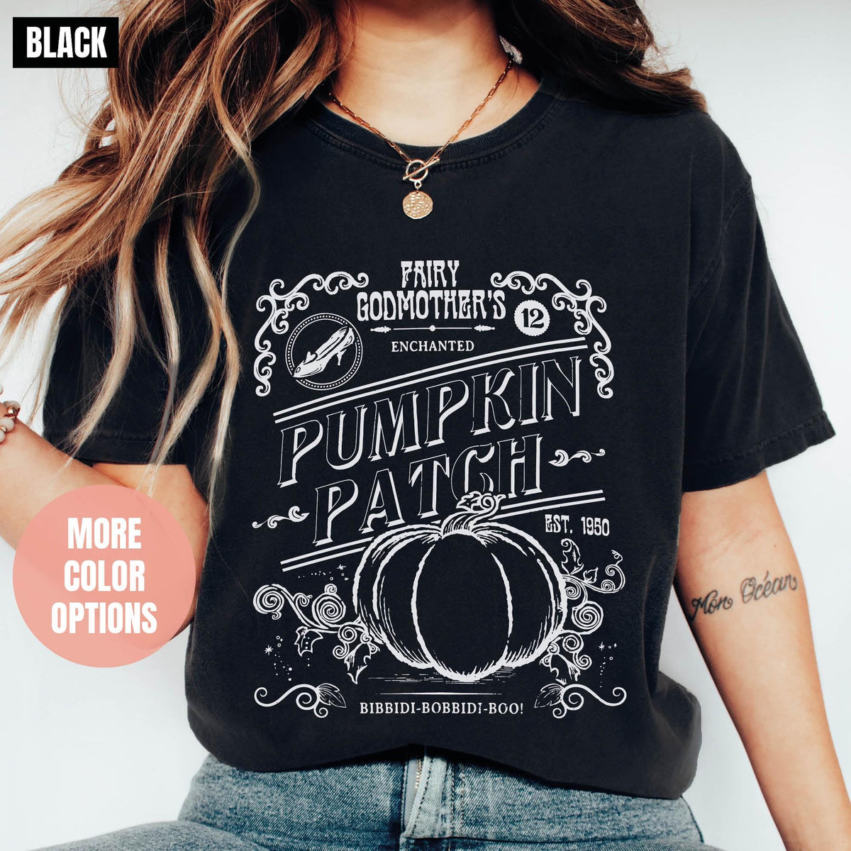 Fairy Godmother's Enchanted Pumpkin Patch Shirt, Comfort Colors®, Halloween Shirt, Halloween Party Shirt, Spooky Season, Pumpkin Patch Shirt