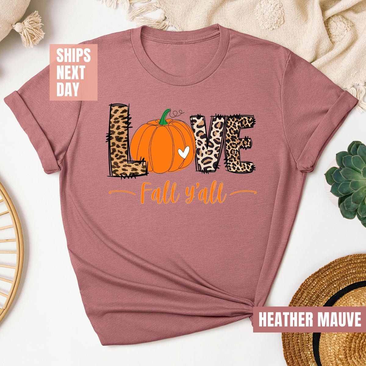 Love Fall Y'All Shirt, Leopard Print Fall Shirt, Thanksgiving, Hello Pumpkin, Fall Vibes, Peace Love Thanksgiving, Family Thanksgiving Tees