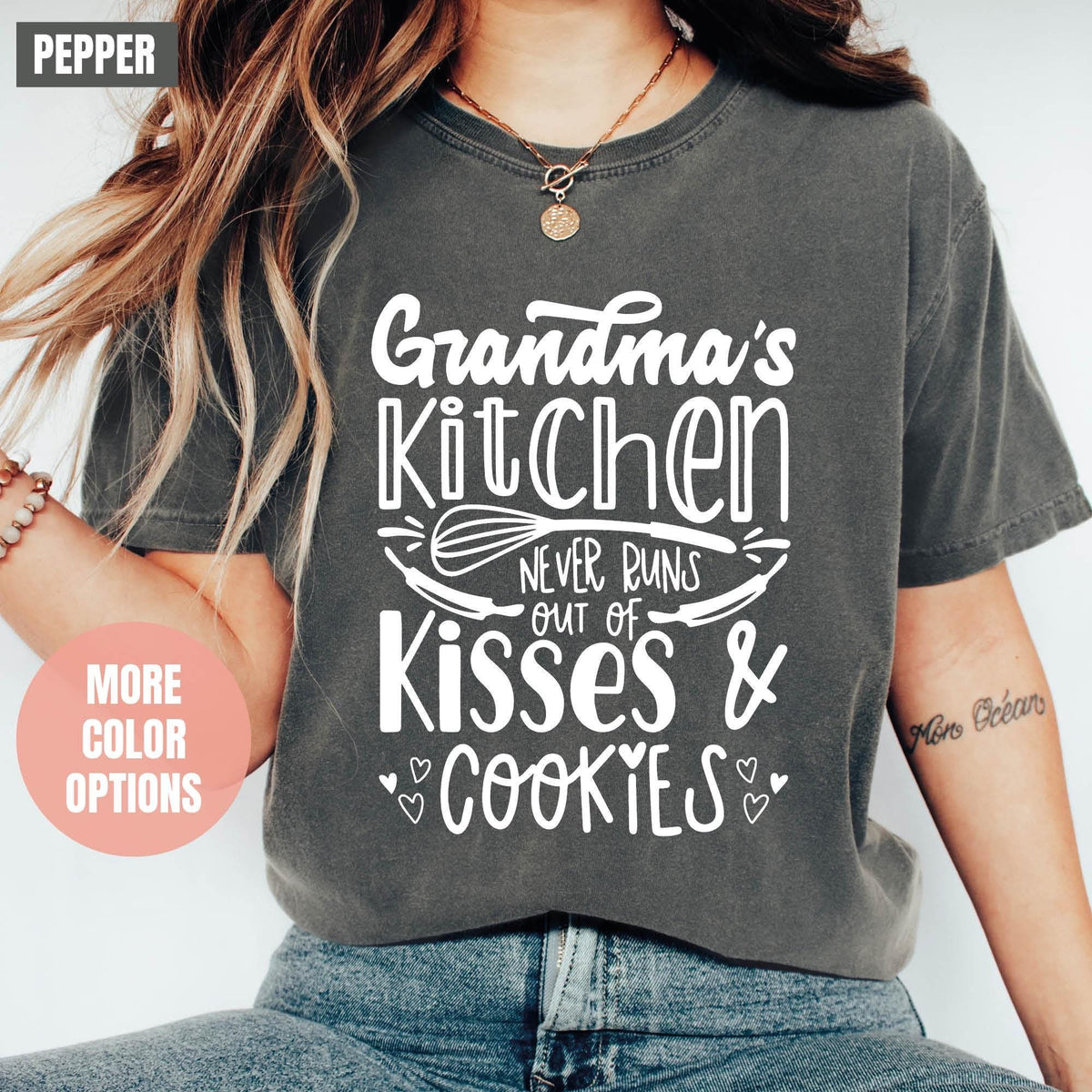 Grandmas Never Run Out Of Hugs And Cookies Shirt, Funny Grandmother Shirt, Comfort Colors®, Granny Shirts Mom Life Gift, Best Grandma Shirts