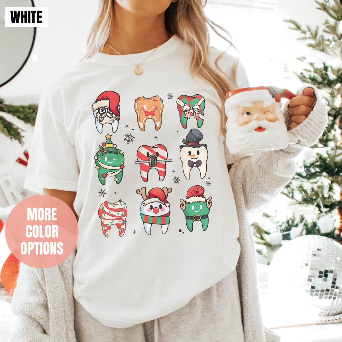 Dental Christmas Shirt, Dental Deer Tee, Christmas Gift For Dentist, Comfort Colors®, Dentist Christmas Holiday, Dental Christmas Group Gift