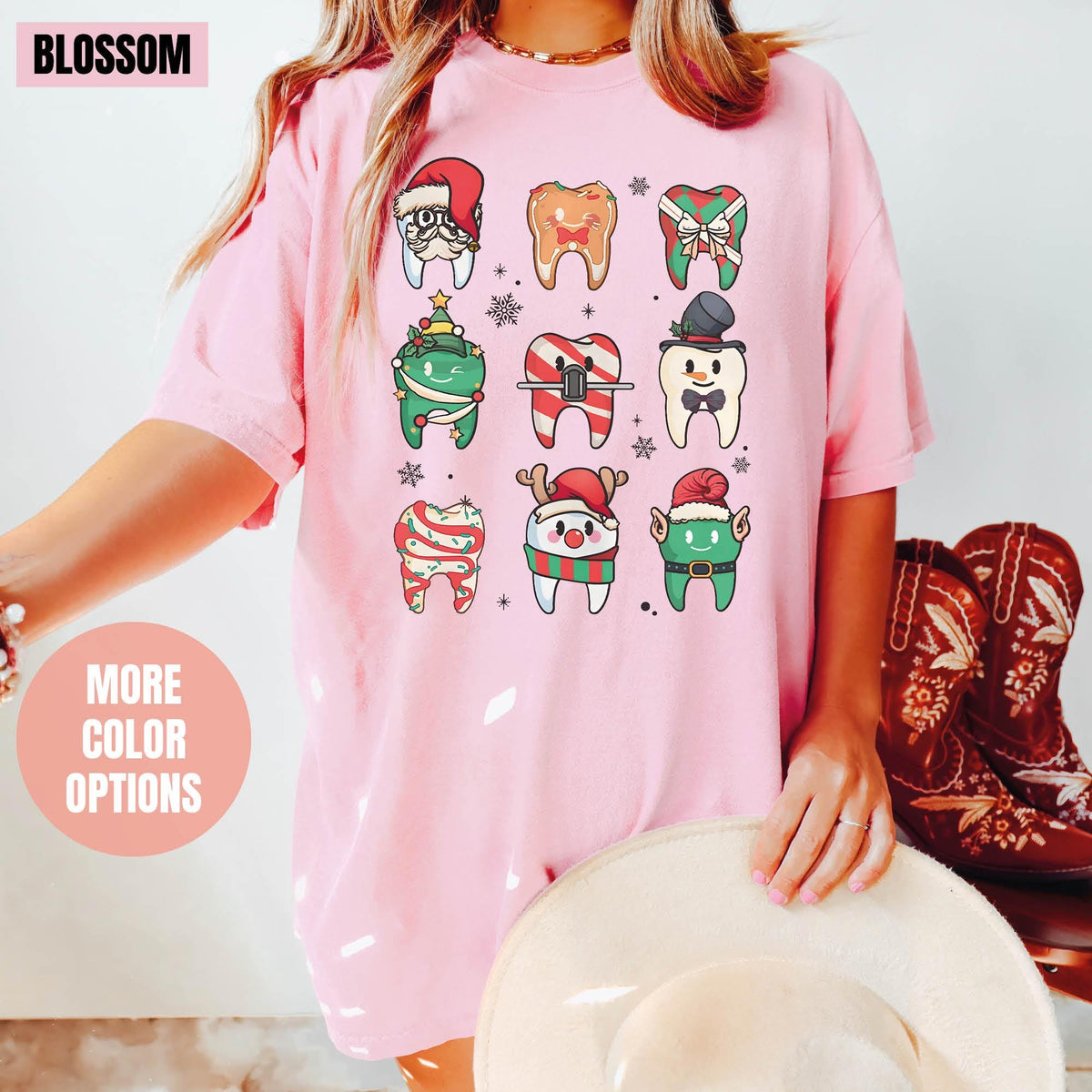 Dental Christmas Shirt, Dental Deer Tee, Christmas Gift For Dentist, Comfort Colors®, Dentist Christmas Holiday, Dental Christmas Group Gift