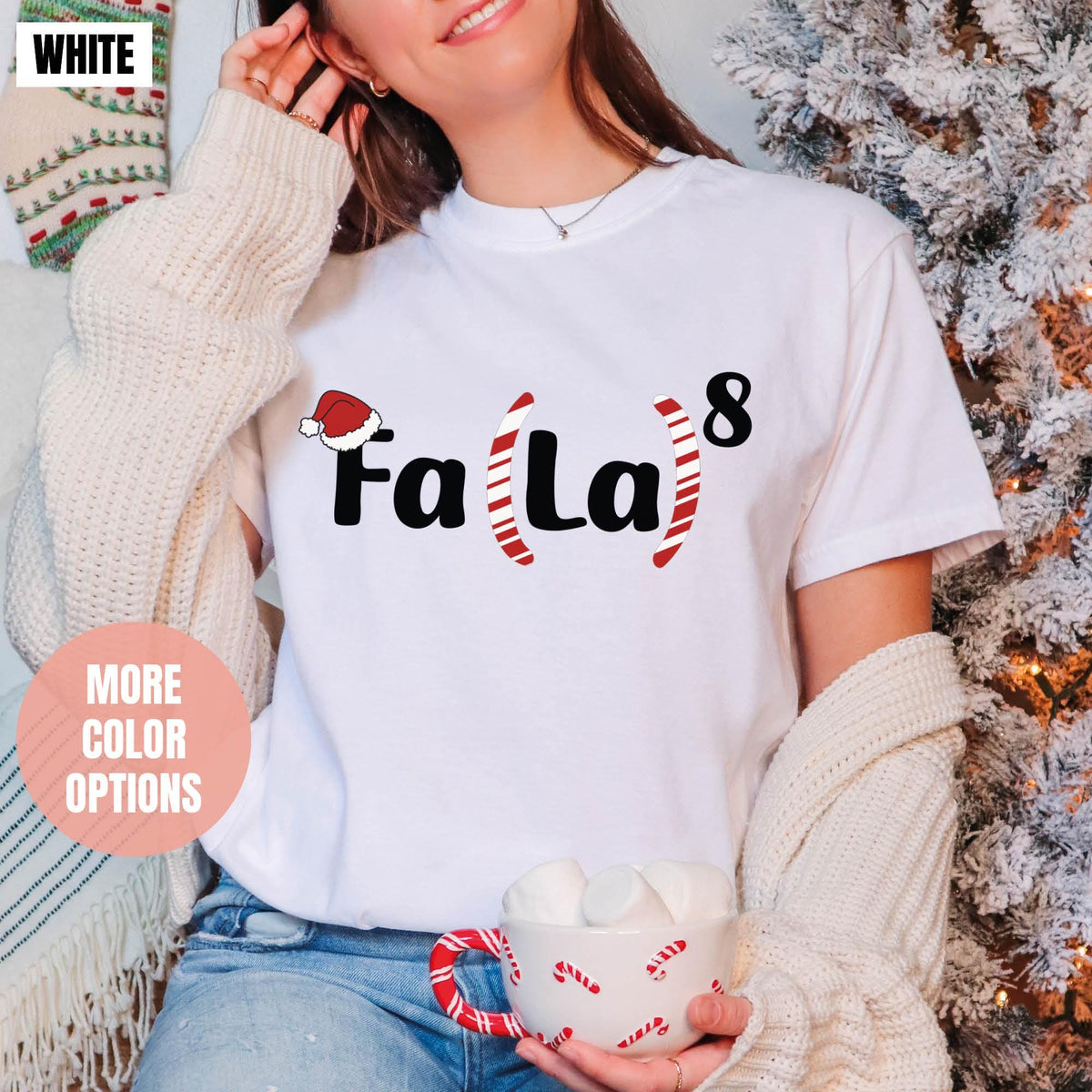 Christmas Math Teacher Shirt, Math Fa La La Shirt, Comfort Colors®, Christmas Teacher T-shirts, Funny Math Teacher Shirts, Math Xmas Shirts