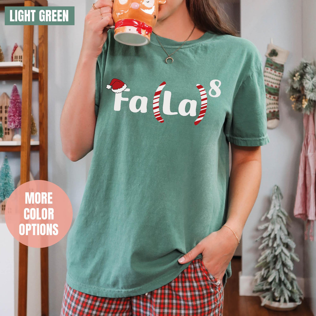 Christmas Math Teacher Shirt, Math Fa La La Shirt, Comfort Colors®, Christmas Teacher T-shirts, Funny Math Teacher Shirts, Math Xmas Shirts