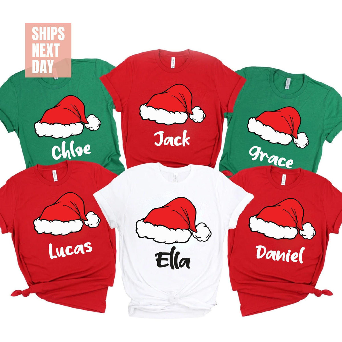 Matching Family Christmas Shirts, Family Christmas Shirt, Matching Xmas Tees, Custom Christmas Tee, Personalized Name Christmas Family Shirt