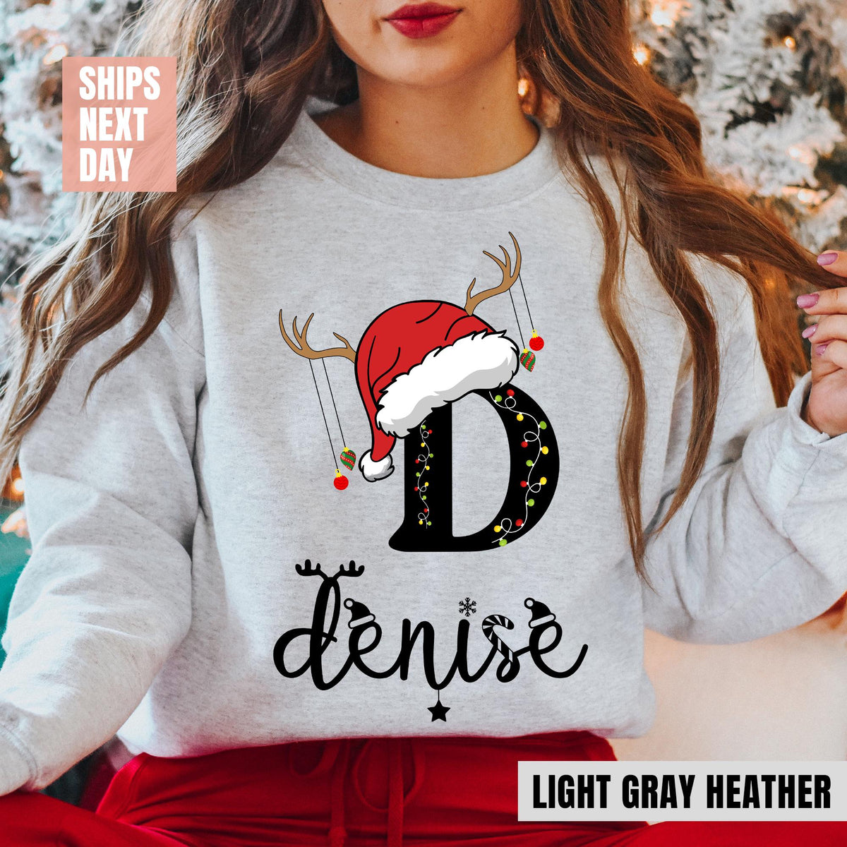 Family Christmas Name Shirt, Monogrammed Family Christmas Shirt, Personalized Christmas Family TShirt, Custom Christmas Shirt, With Name Tee