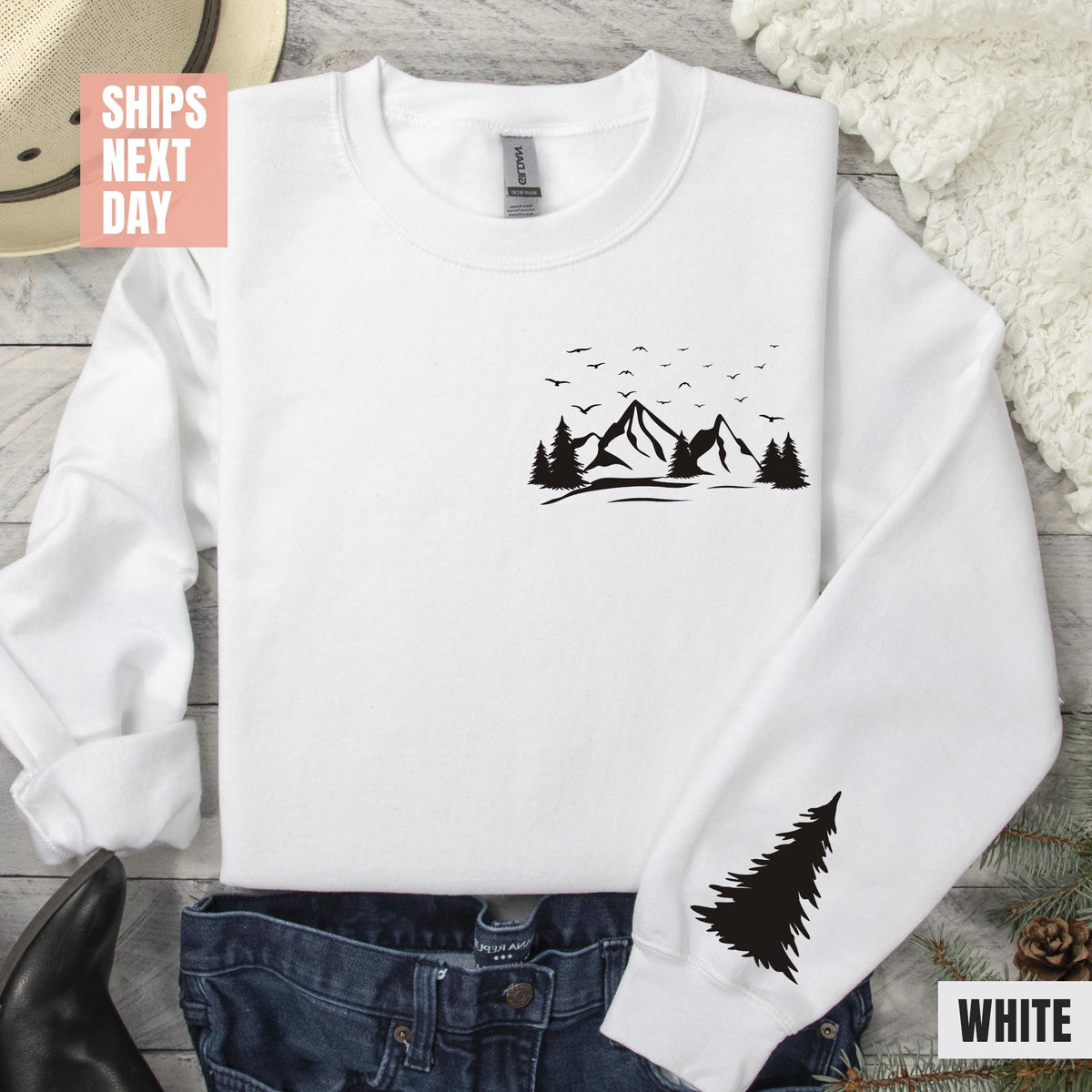 Aesthetic Nature Sweatshirt, Camping Sweater, Nature Lover Gift, Adventure Lover Shirts, Hiking Apparel, Wanderlust Shirts, Adventure Awaits