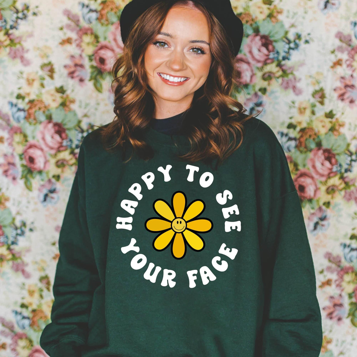 Teacher Back To School Sweatshirt, Happy To See Your Face Sweatshirt, Cute Teacher Sweatshirt, New Teacher Gifts, Groovy Teacher Sweatshirt