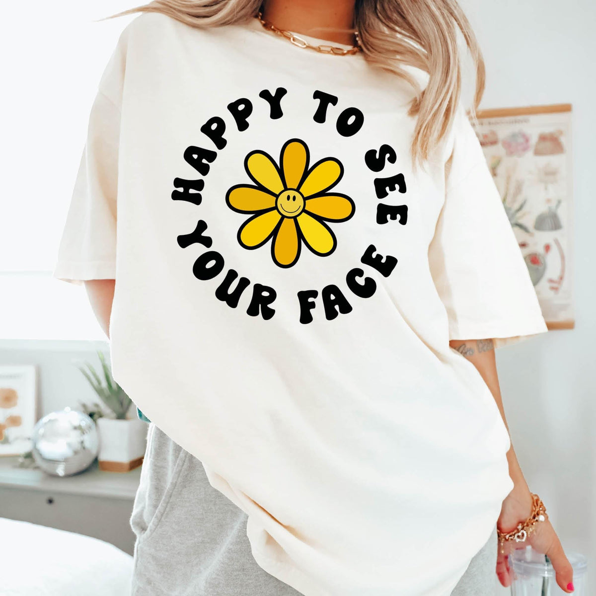 Teacher Back To School Shirt, Happy To See Your Face Shirt, Cute Teacher Shirt, Teacher Life Shirt, New Teacher Gifts, Groovy Teacher Shirt