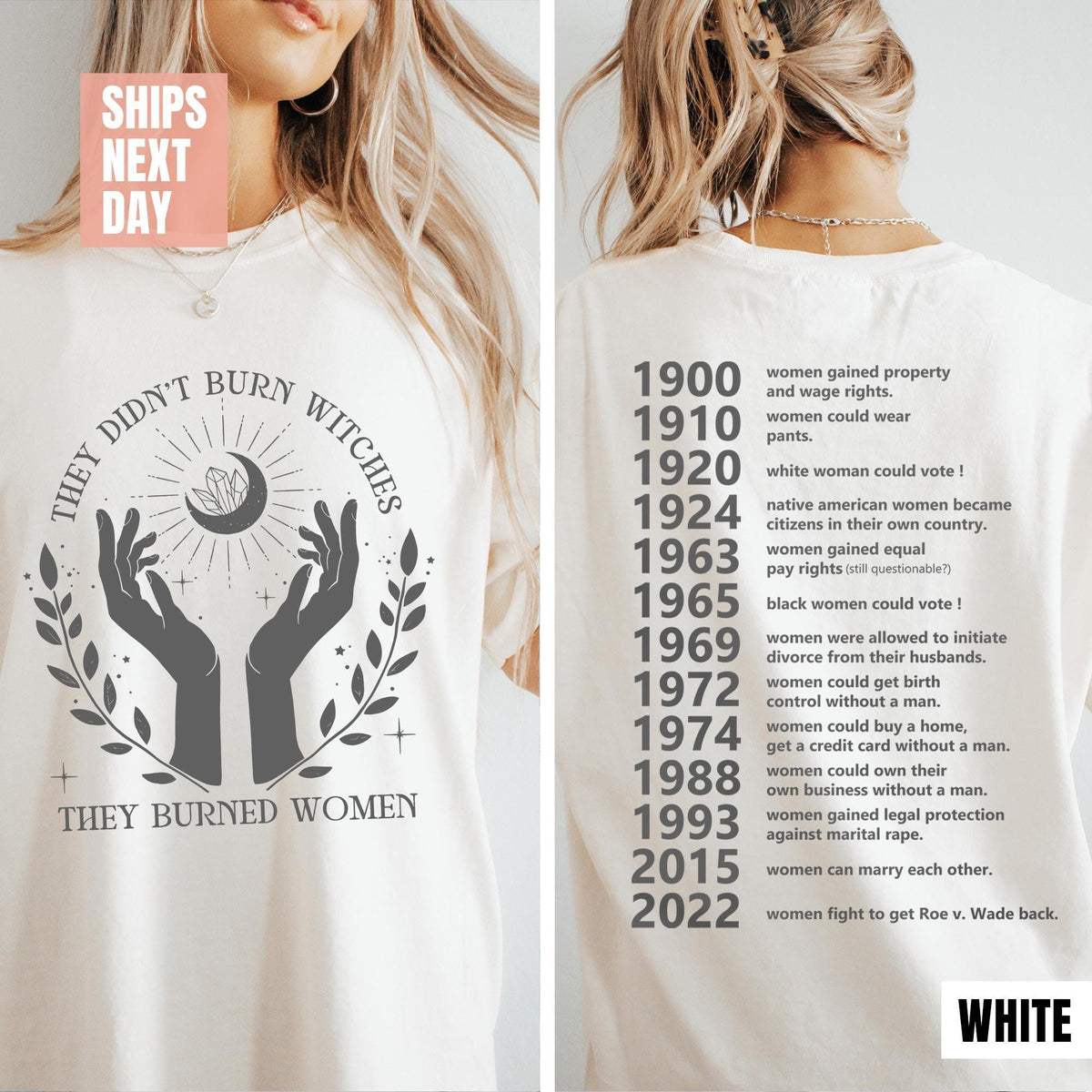 They Didn't Burn Witches They Burned Women T-Shirt, Witchy Feminist Sweatshirt, Halloween Feminism Shirts, Halloween T-shirts, Pro-choice