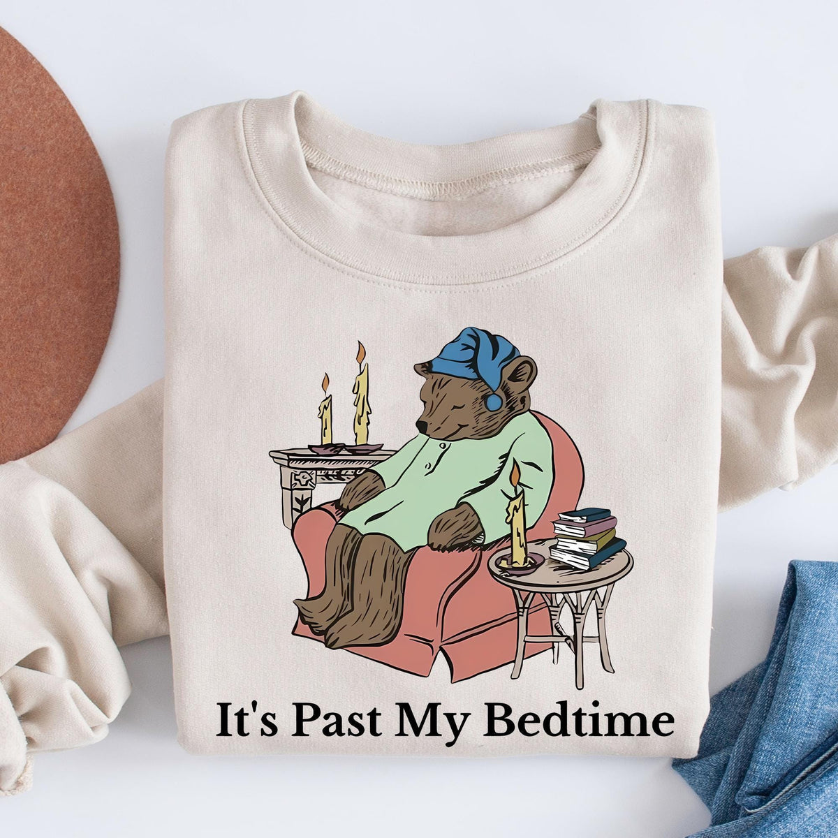 It's Past My Bedtime Shirt, Funny Sleppy Bear Sweater, Funny Bear Meme T-shirt, Trendy Unisex Shirt, Gift For Her, Funny Saying Shirts, Xmas