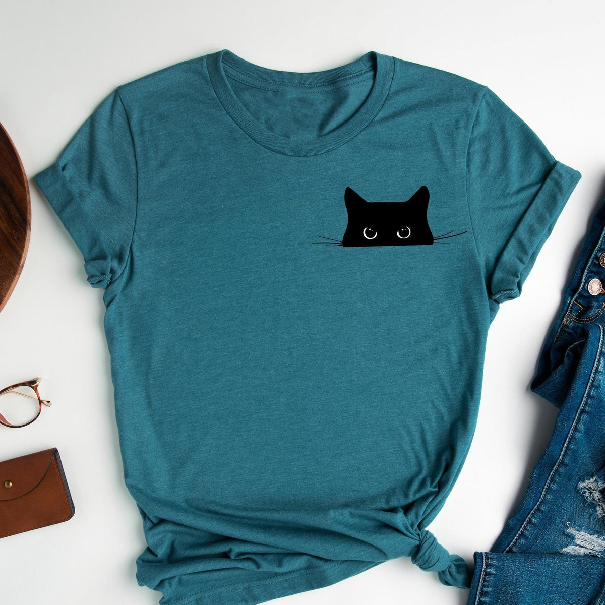 Black Cat T-Shirt, Black Cat Gifts, Cat Mom, Cat T Shirt, Cute Kitty, Cat Halloween Shirts, Pet Shirts, Cat Shirt Women, Cat Shirt For Women