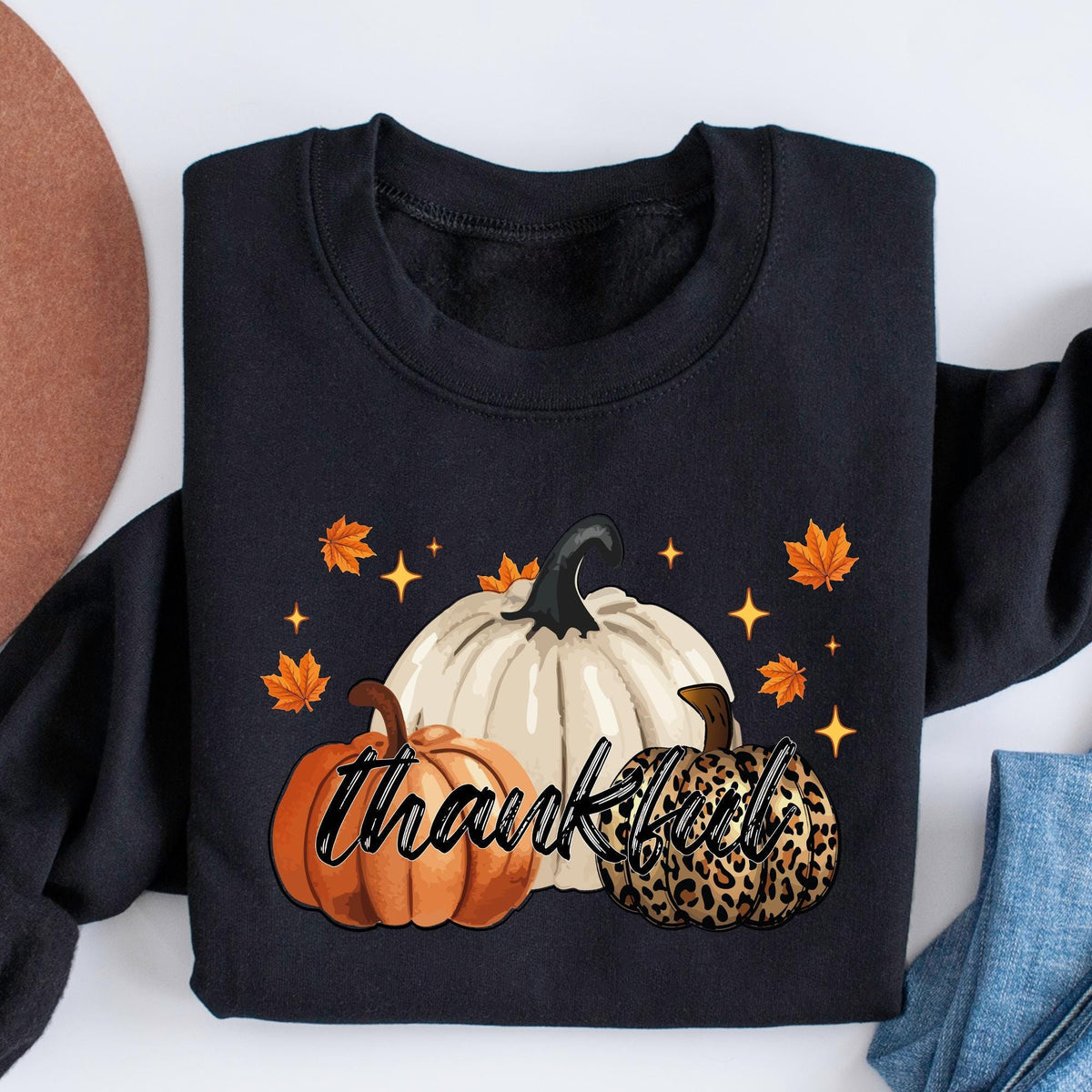 Thankful Shirt, Leopard Pumpkin Shirt, Pumpkin Sweatshirt, Thanksgiving Shirt, Thanksgiving Family Matching Shirts, Thanksgiving Sweatshirts
