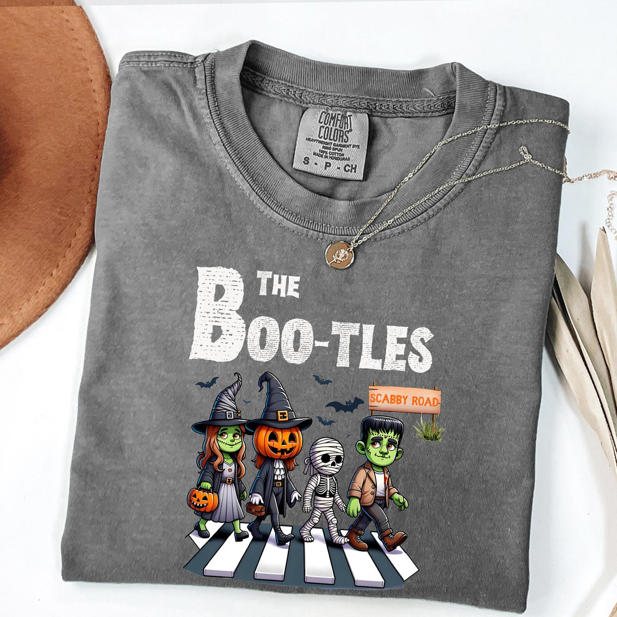 The Boo tles Parody Halloween Scabby Road Tshirt, Halloween Music Tee, Funny Halloween Shirt, Horror Shirts, Comfort Colors®, Music T-shirts