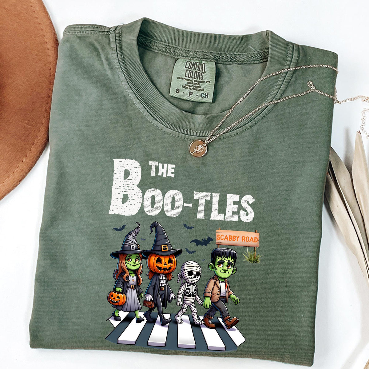 The Boo tles Parody Halloween Scabby Road Tshirt, Halloween Music Tee, Funny Halloween Shirt, Horror Shirts, Comfort Colors®, Music T-shirts