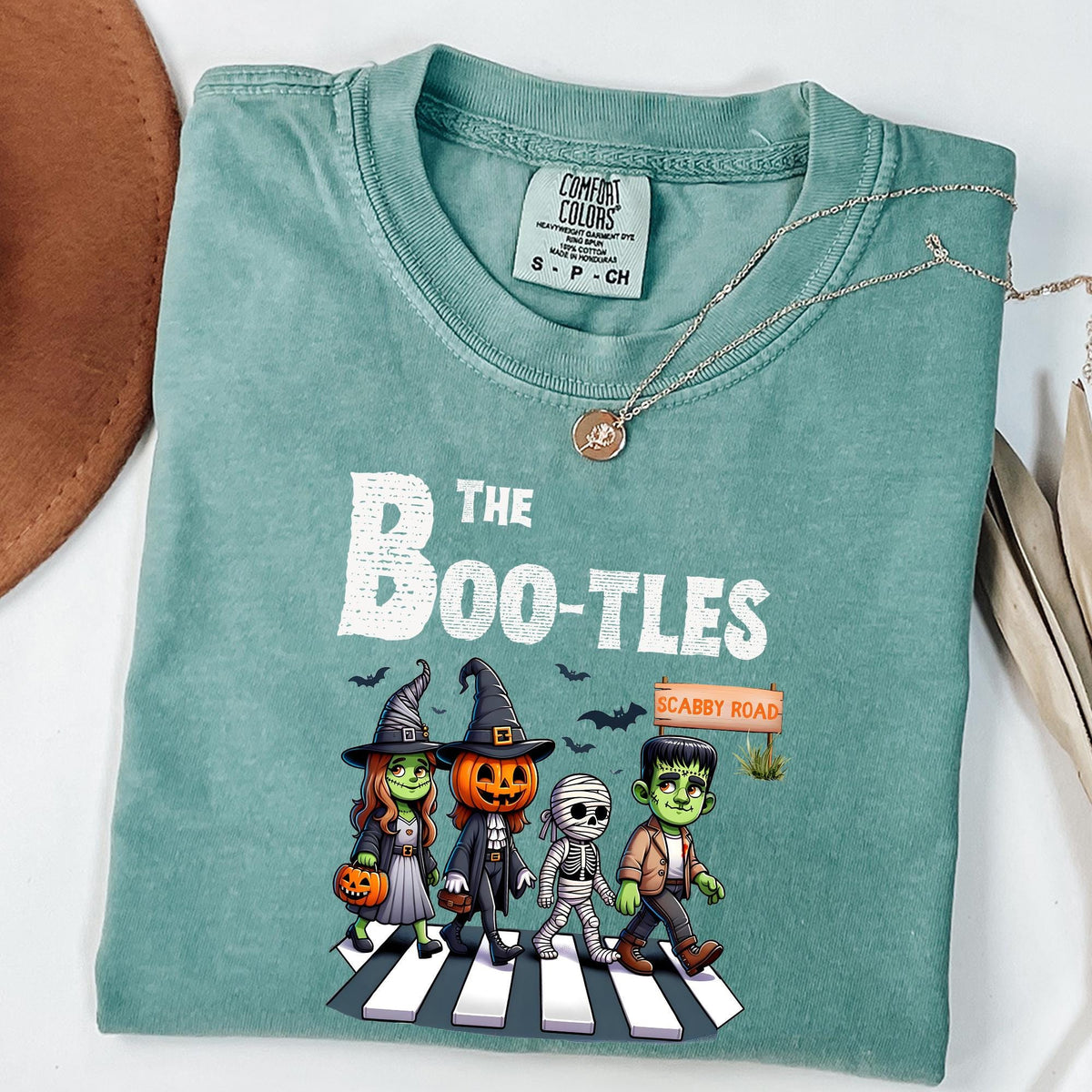 The Boo tles Parody Halloween Scabby Road Tshirt, Halloween Music Tee, Funny Halloween Shirt, Horror Shirts, Comfort Colors®, Music T-shirts
