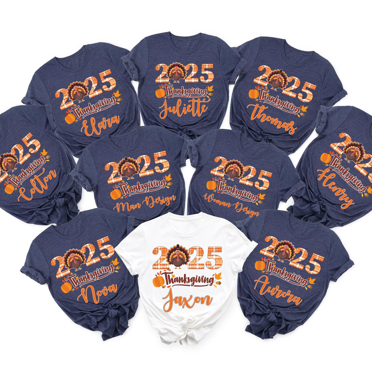 Thanksgiving Family Shirts, Turkey Matching Family Personalized Thanksgiving Shirt, Custom Thanksgiving Shirt 2025, Group Thanksgiving Shirt