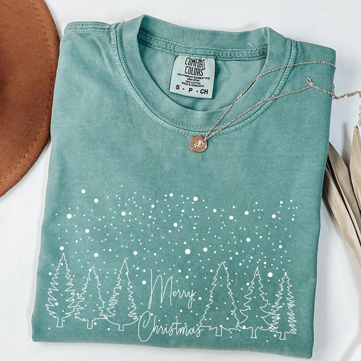 Comfort Colors® Merry Christmas Tree Shirt, Merry & Bright Christmas Tree Shirt, Womens Christmas Shirt, Holiday Shirt, Cute Christmas Shirt